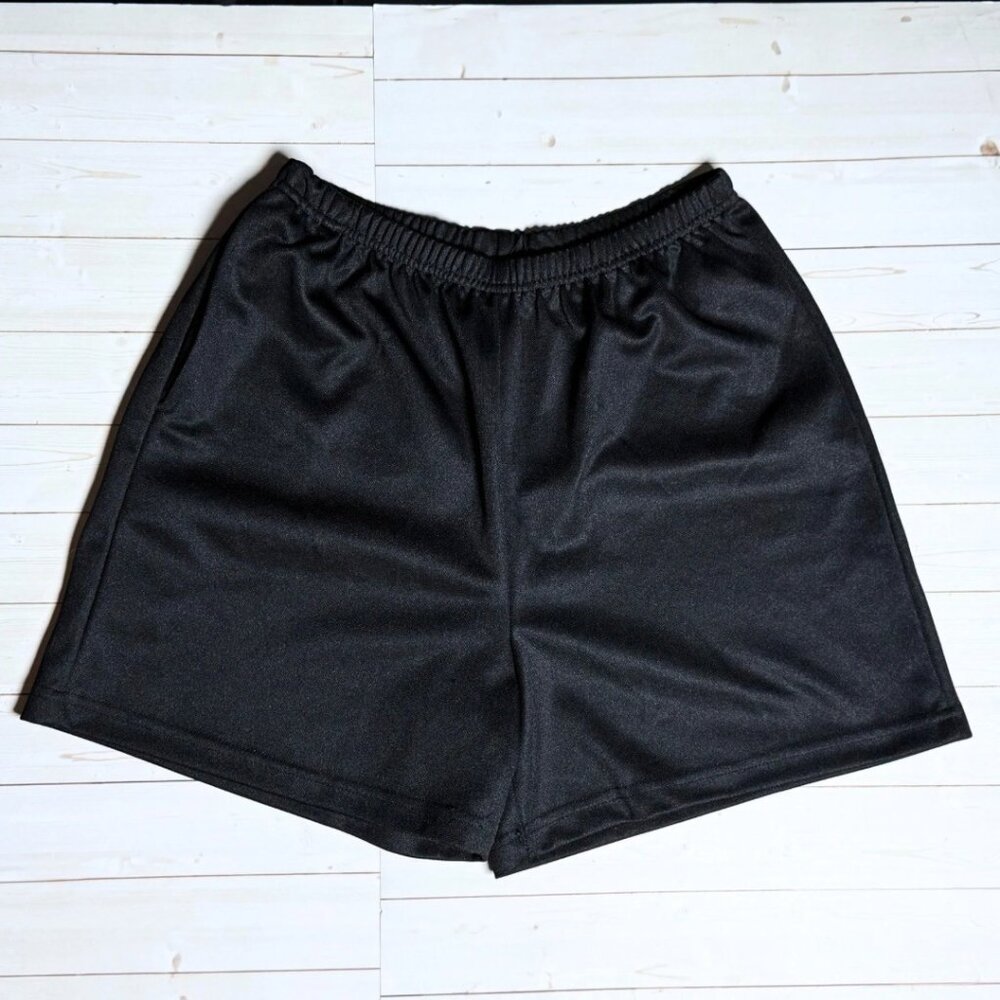 Vintage 90s Metropolitan High Waisted Black Shorts Medium Stretch Minimalist